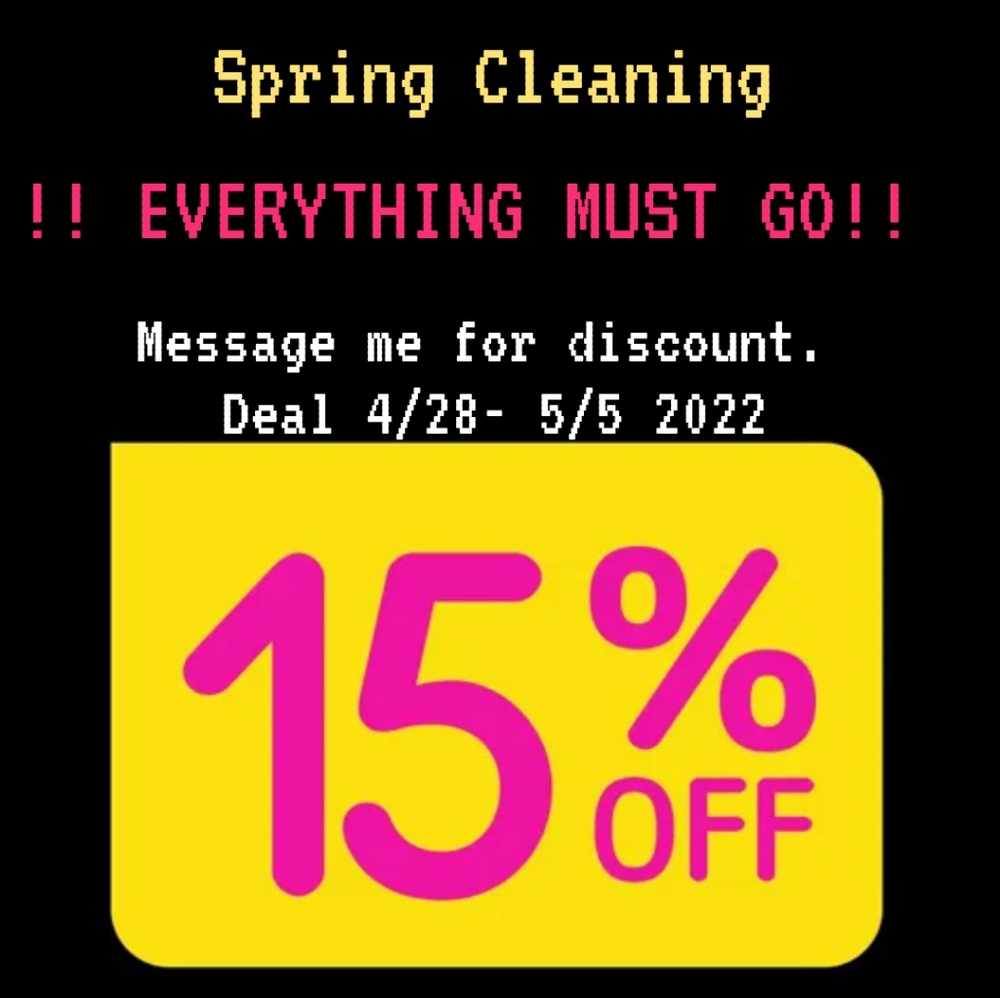 ❗ EXTENDED UNTIL 5/7 ALL POST ARE 15% OFF!!  Spring Cleaning sale.